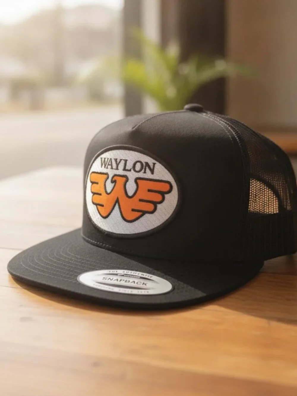 Retro Waylon Trucker Hat Vintage Outlaw Country Patch Yupoong Snapback Cap 80s